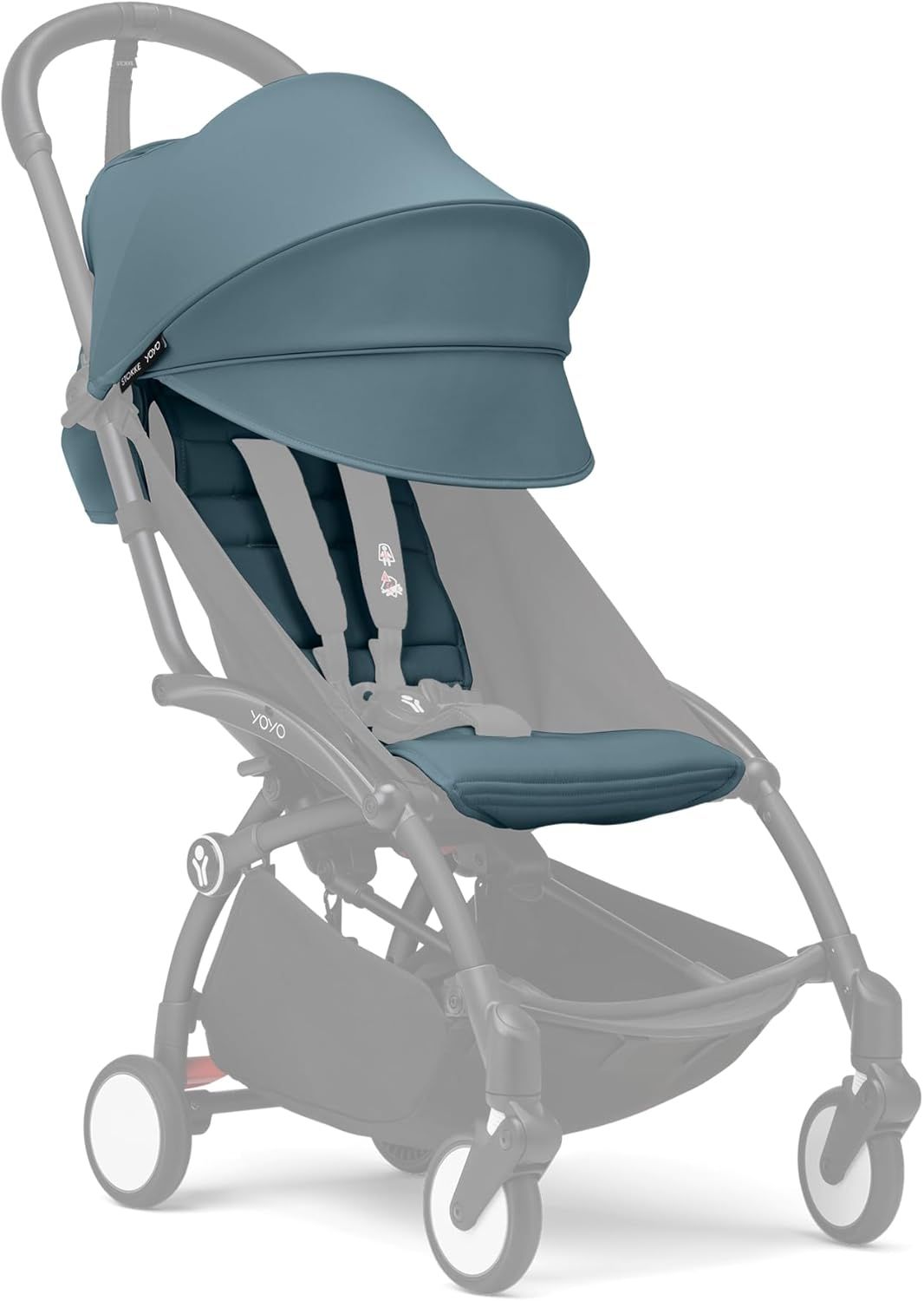 【美品】Stokke YOYO ヨーヨー ベビーカー 付属品 6+ カラーパック 生後6か月から幼児まで B型 アクア