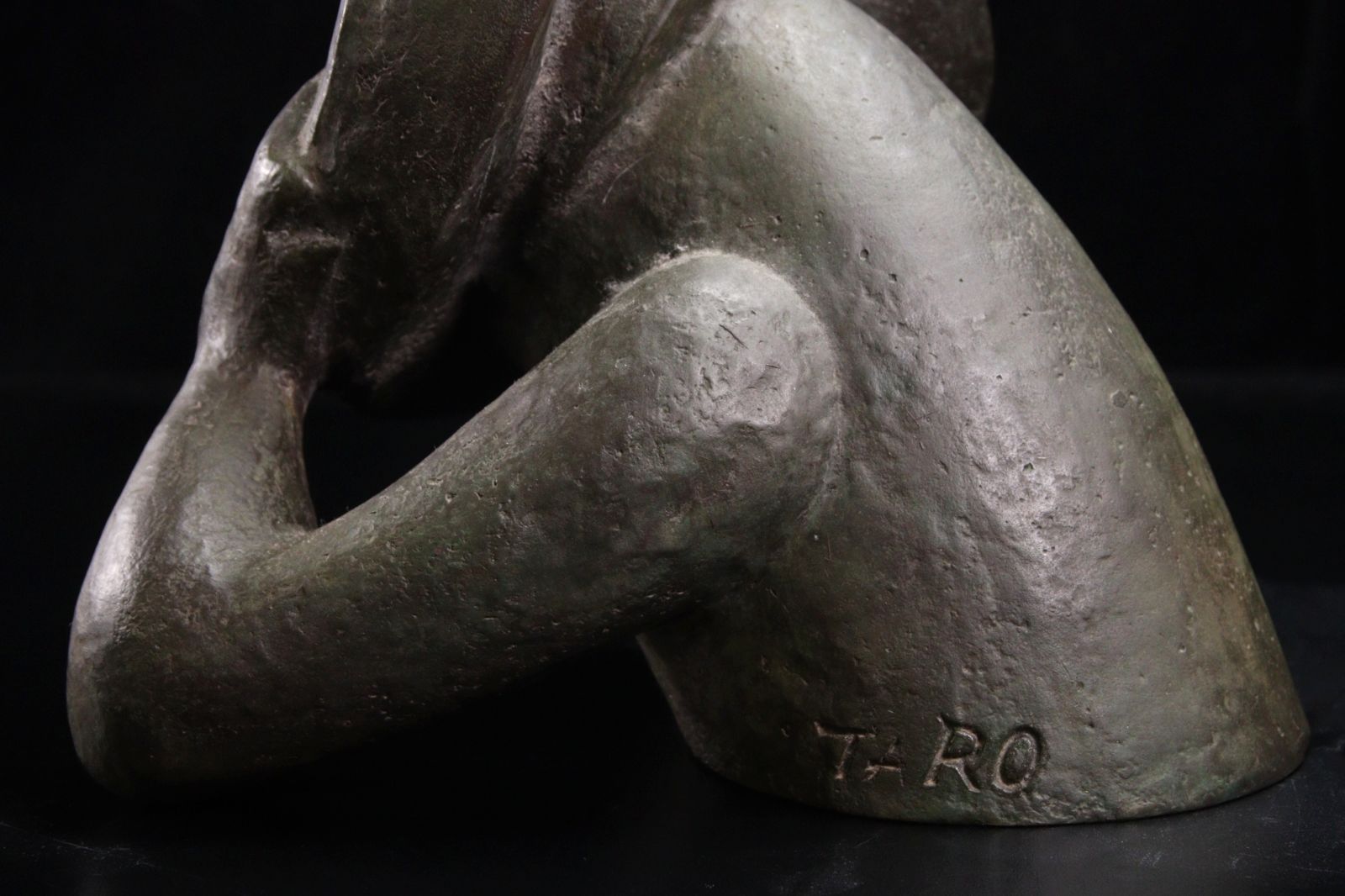 岡本太郎 「若い夢」ブロンズ 22cm 3899g 共箱 唐物 骨董 古美術 楾