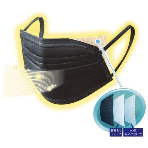 まとめ買い 超快適マスク 息ムレクリアタイプ ふつう ブラック 増量 5＋1枚 6枚×10袋 ユニチャーム 黒 BLACK