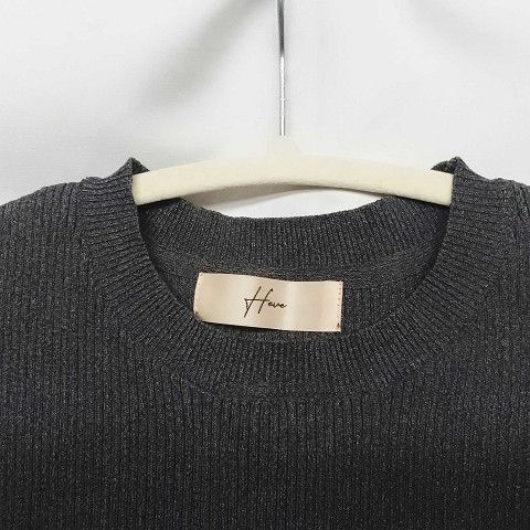 Heve ヘイヴ ペタルニット チャコールグレー F HEVE へイヴ ペタルニット チャコールグレー F □○ - メルカリ