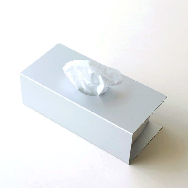 ティッシュボックス ティッシュケース おしゃれ アルミ スタイリッシュ ティッシュカバー ティッシュペーパーホルダー シンプル キッチンペーパー アルミのティッシュボックス コの字