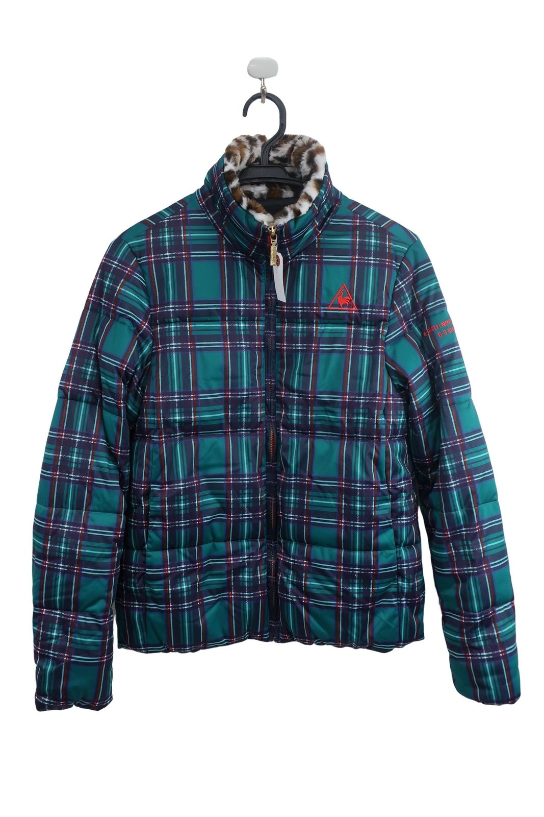 美品】le coq sportif(ルコックスポルティフ) 中綿ダウンジャケット 緑 