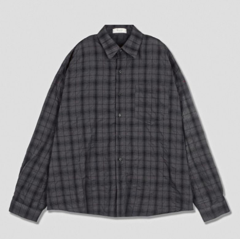 [COSYHARU公式]Aron Linkle checkered shirt 関税・配送料込み COSYHARU コシハル 公式]アーロンリンクルチェックシャツ - メルカリ