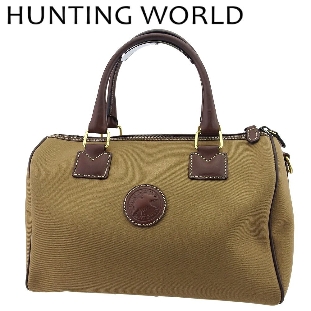 ハンティングワールド HUNTING WORLD ボストンバッグ サファリ