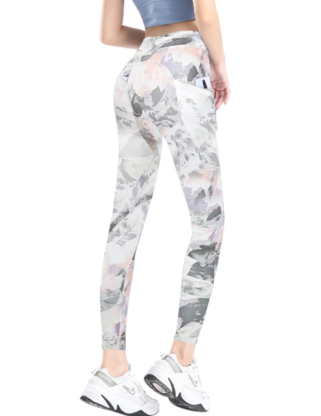 【数量限定】[Ranmy Stage] レギンス レディース レギパン 柄 ヨガパンツ スパッツ スポーツレギンス ポケット付き ランニング ジム