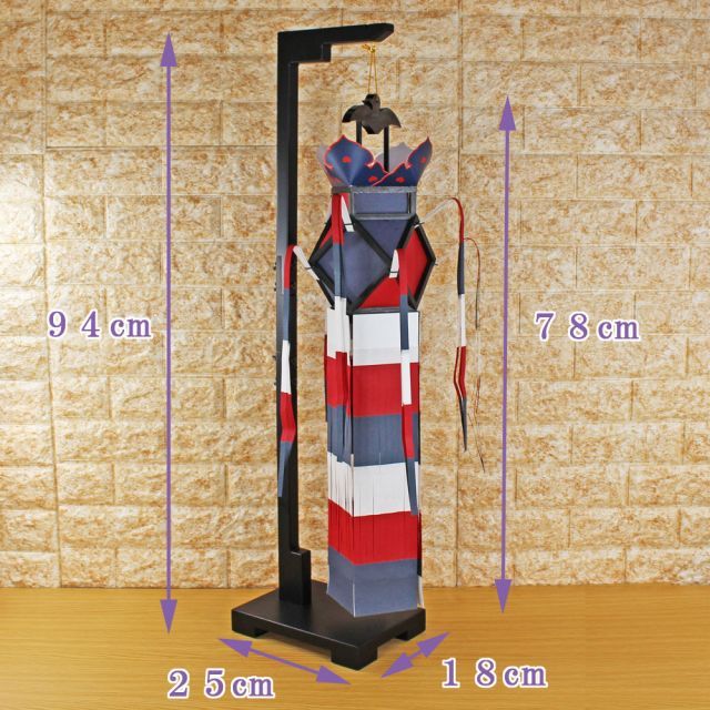 切子灯籠 卓上 東本願寺切子 自立式 94cm 木製スタンド付き（1本 
