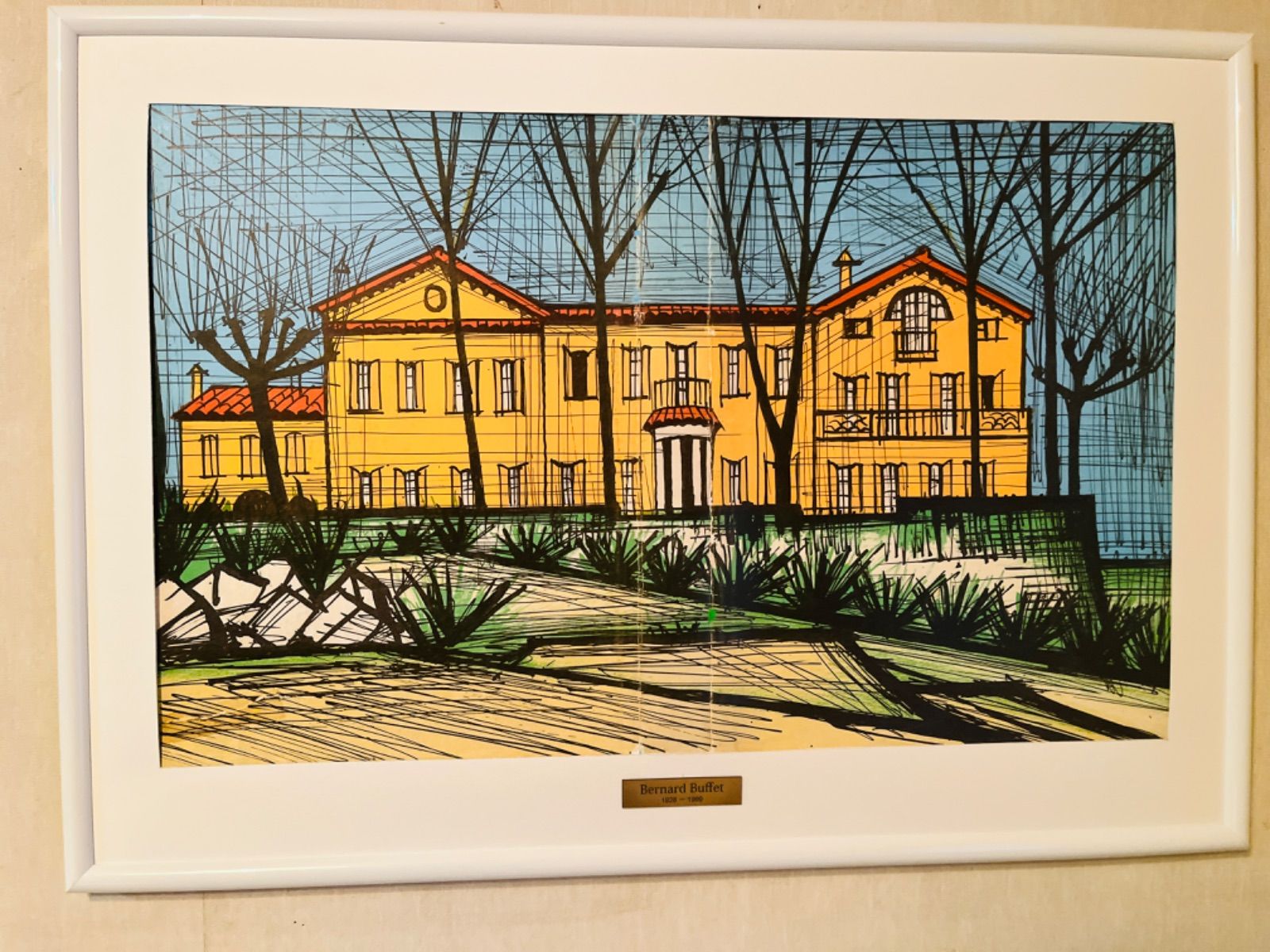 ベルナール・ビュッフェ <風景> 1986 訳有り リトグラフ - メルカリ