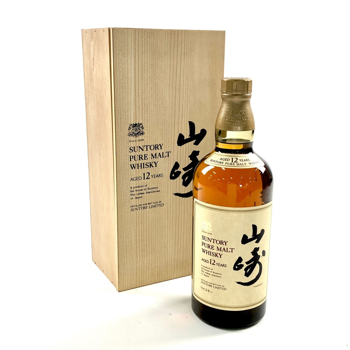 東京都内限定お届け】 サントリー SUNTORY 山崎 12年 ピュアモルト 向獅子 750ml 国産ウイスキー 【古酒】 - メルカリ