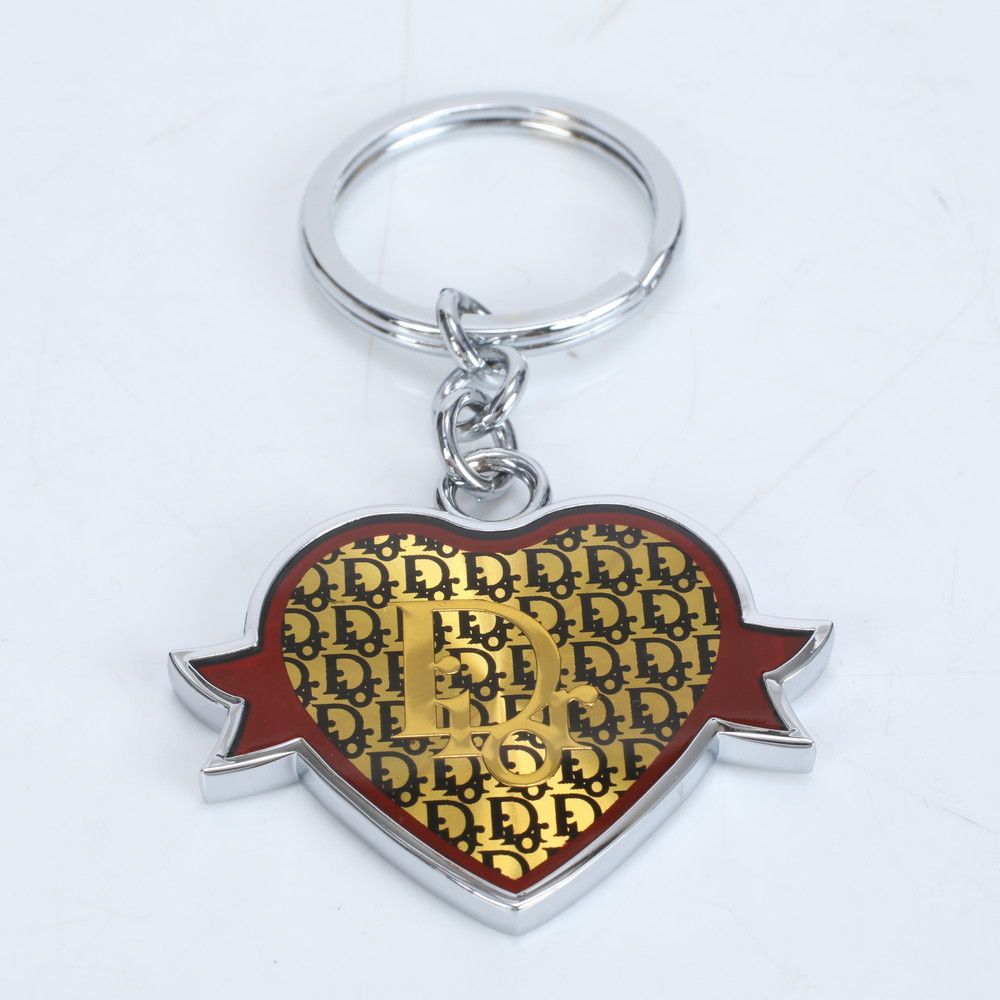 美品 クリスチャンディオール ハート キーホルダー バッグ チャーム