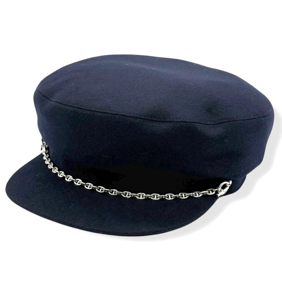 ♥ エルメス ベルイル キャスケット シェーヌダンクル カシミヤ 3967