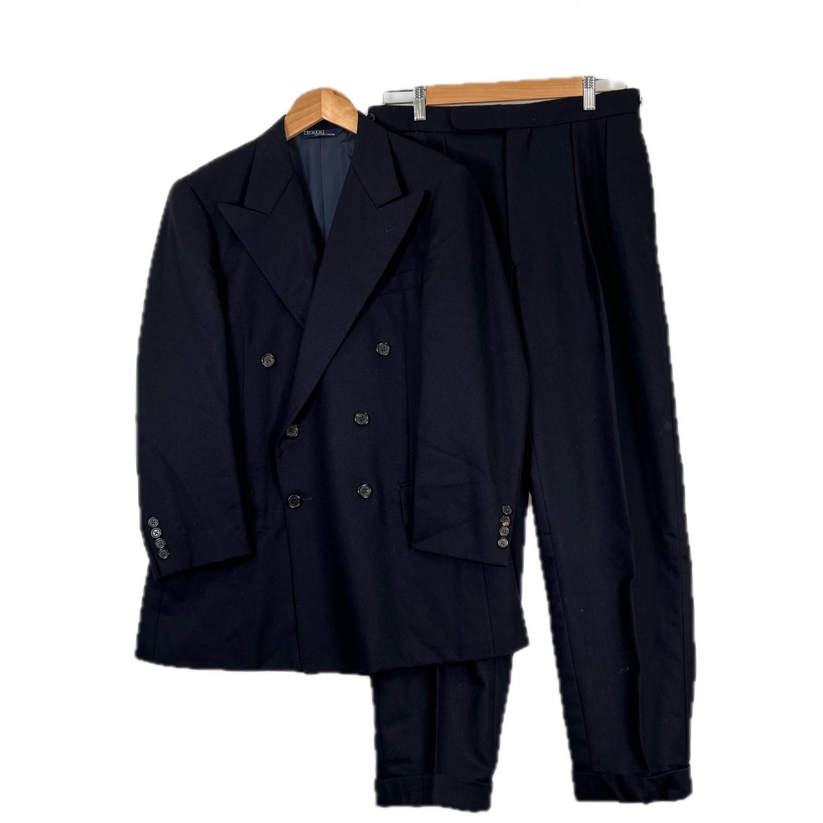 極美品 RALPH LAUREN ラルフローレン 無地 秋冬 AW セットアップ
