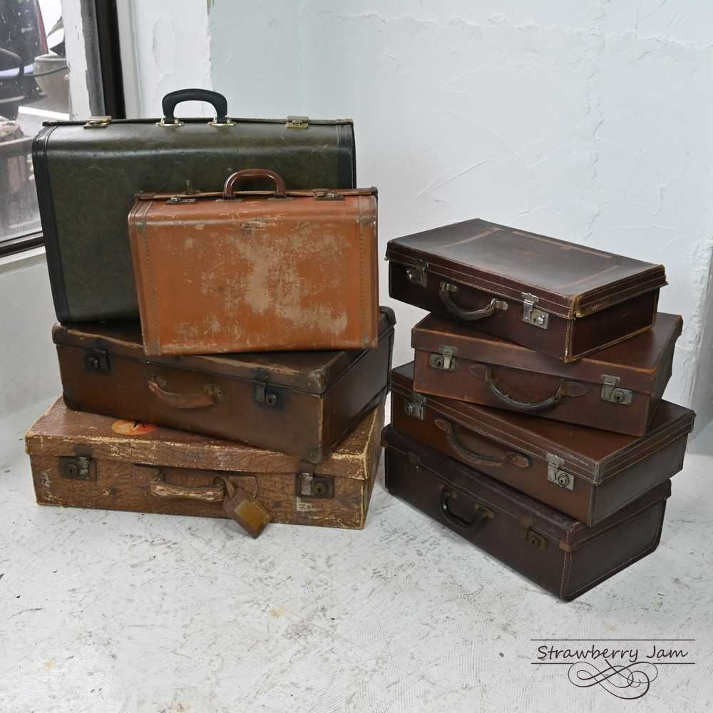 L3612-99-10 英国アンティーク トランク 購入 レザー 収納 かばん イギリス