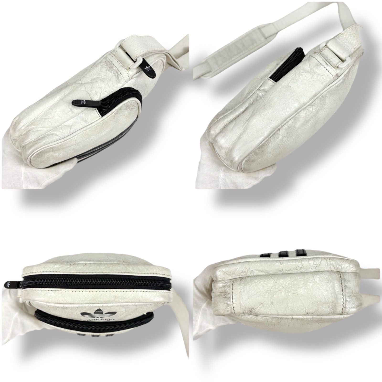 バレンシアガ×アディダス BALENCIAGA adidas ショルダーバッグ レザー