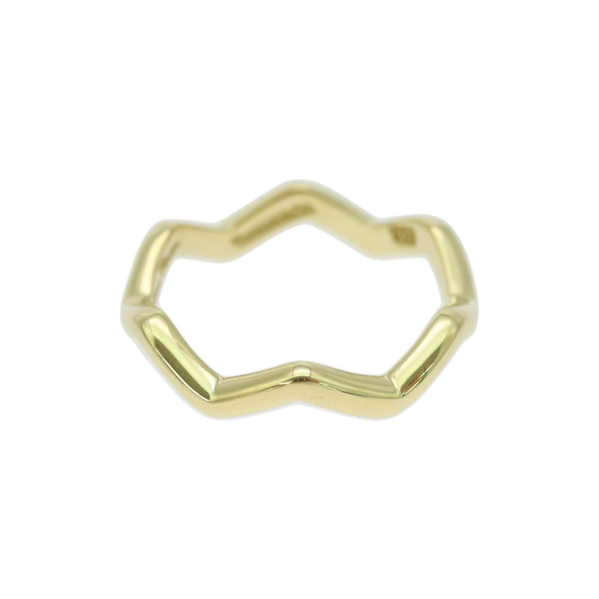 希少　ティファニー　パロマピカソ　ジグザグ　ウェーブ　リング　K18 750YG TIFFANY & CO. Tiffany ティファニー 750YG 18金イエローゴールド K18