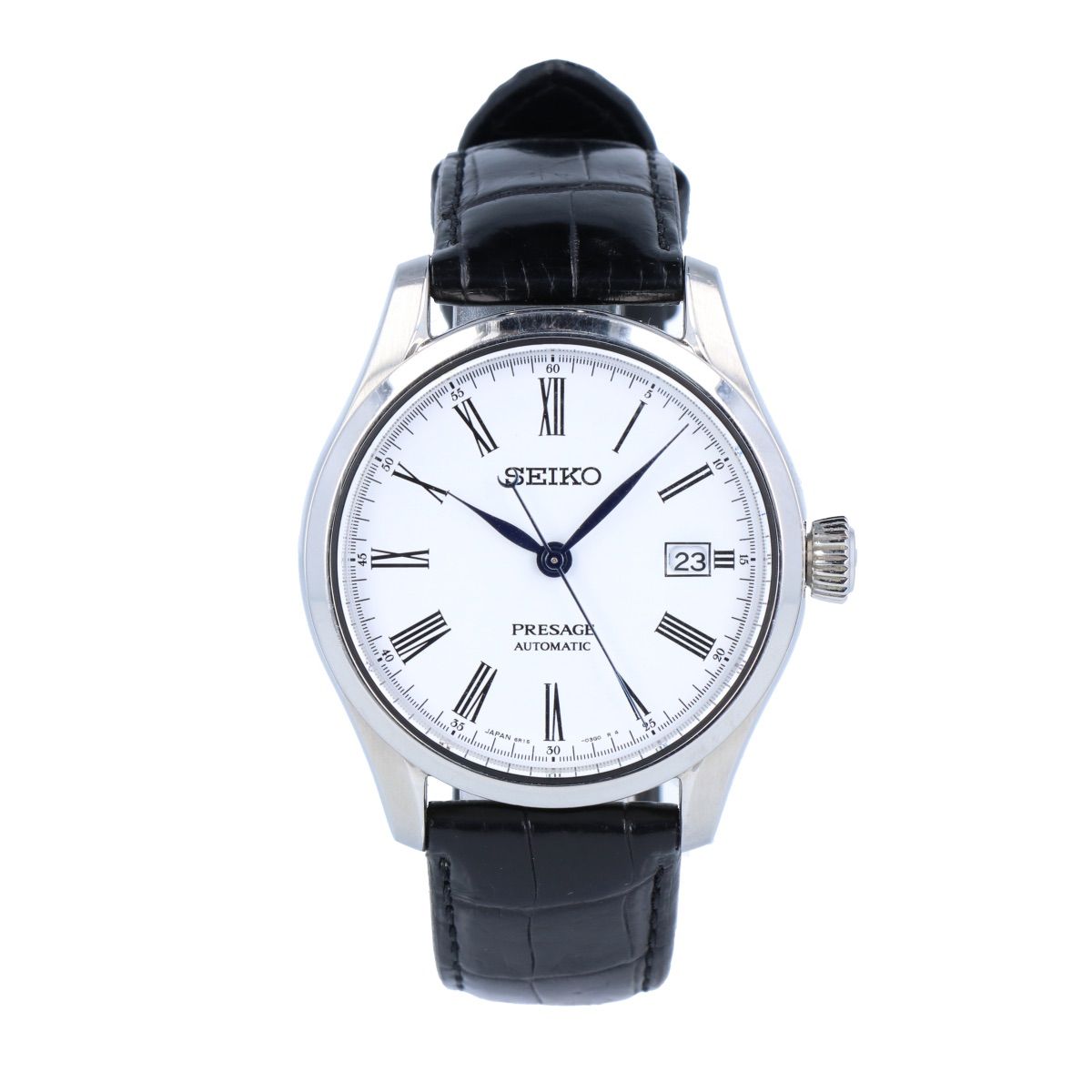 SEIKO】 セイコー プレザージュ デイト SARX049 琺瑯文字盤 白