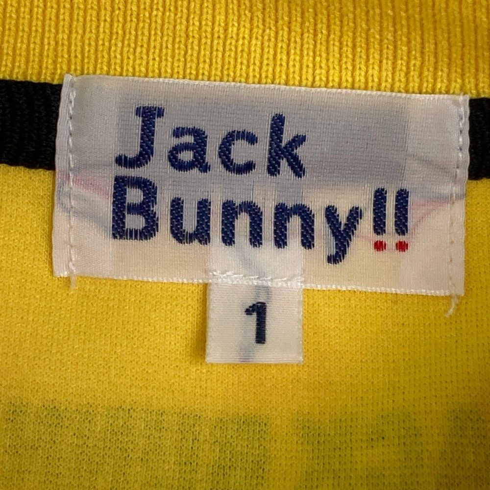 サイズ：1 JACK BUNNY ジャックバニー 長袖ポロシャツ イエロー
