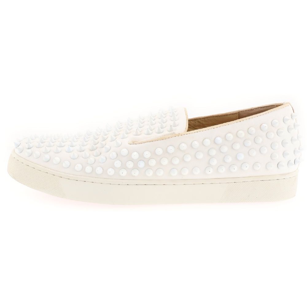 クリスチャンルブタン　ローラーボート　サイズ42　1/2 クリスチャンルブタン☆ローラーボート マルチスタッズ スリッポン(42)