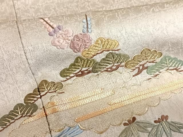 平和屋着物○京縫作家 合田峰太郎 色留袖 駒刺繍 松竹梅 渡橋 金糸 正絹 逸品 AAAN0650ph - メルカリ