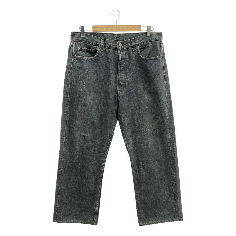 Levi's / リーバイス | 推定1980s～ vintage / ヴィンテージ usa製 501-0658 ブラックデニムパンツ | 36 | チャコールブラック系 | メンズ