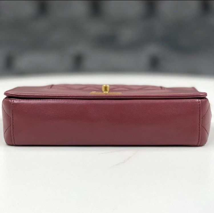 シャネル　マドモアゼル　ラムスキン　ワインレッド　ショルダーバッグ　21番台 シャネル マドモアゼル ラムスキン ワインレッド ショルダーバッグ 21