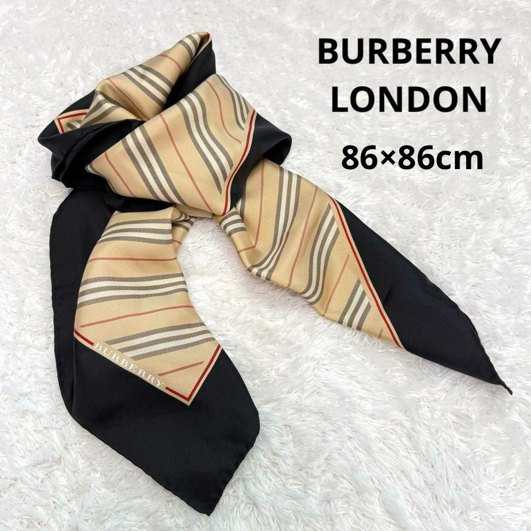 BURBERRY LONDON バーバリー ロンドン シルク100% ストライプ