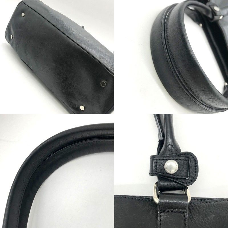 BLACK LABEL CRESTBRIDGE レザートートバッグ ハンドバッグ ビジネスバッグ BAG A4 大容量 ブラックレーベルクレストブリッジ 鞄 B10887◆