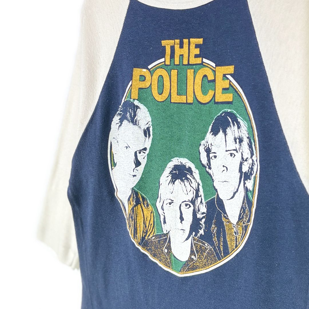 USA製　70s　VINTAGE　POLICE　プリント　コーチジャケット　黒 70s ポリス USA製 ヴィンテージTシャツ AT SANTA MONICA CIVIC