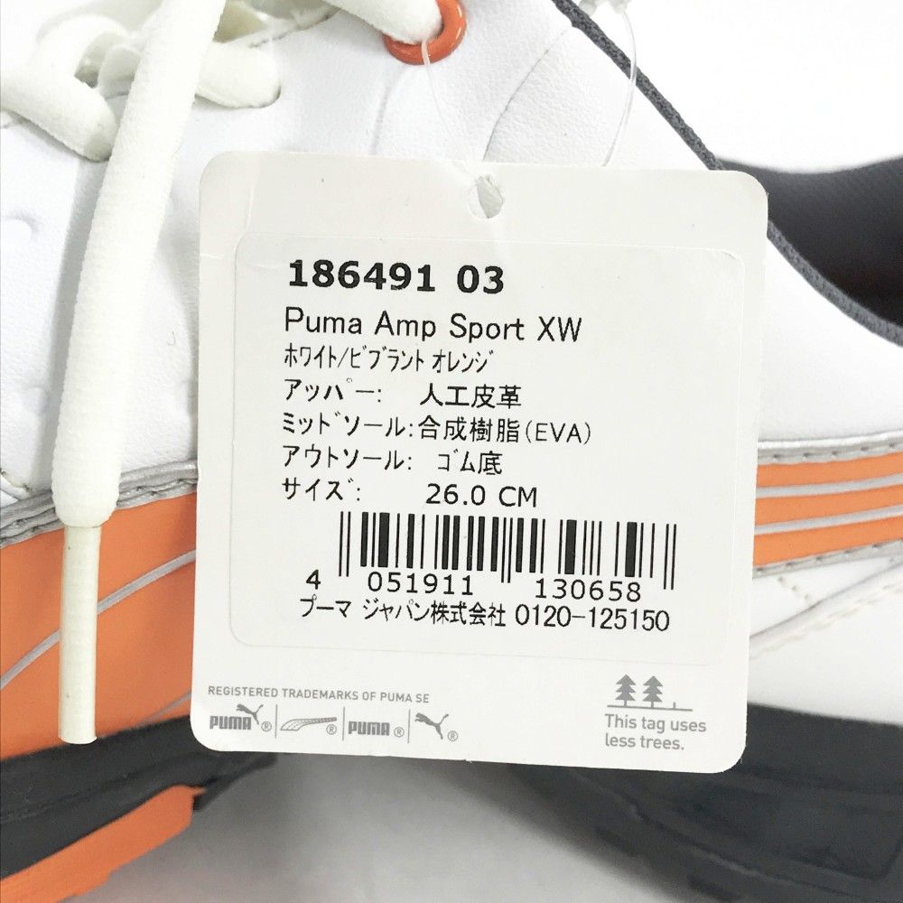 PUMA GOLF プーマゴルフ 186491 AMP SPORT XW ゴルフシューズ  オレンジ系 26cm [240101438312] ゴルフウェア メンズ ストスト PUMA GOLF プーマゴルフ 186491 AMP SPORT XW ゴルフシューズ
