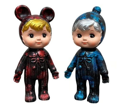 ラップ塗装チャーミーちゃん　レッド＆ブルー　児玉産業TOY株式会社 チャーミーちゃん　[Made in Japan]
