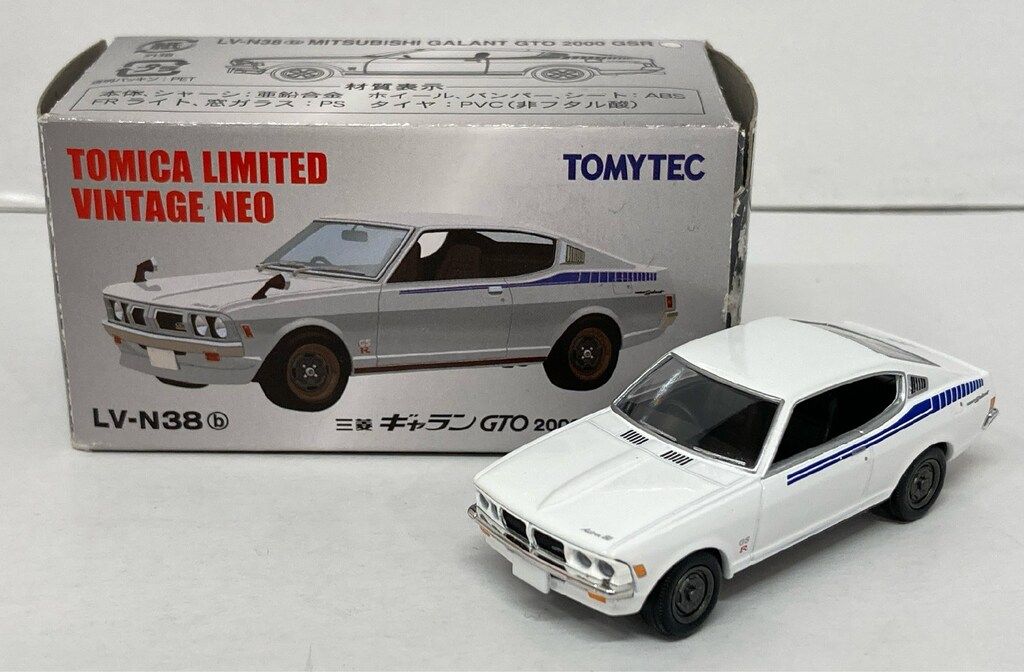 トミカリミテッドヴィンテージ NEO 1/64 TLV-N38b 三菱 ギャランGTO 2000GSR 75年式(ホワイト) 完成品 ミニカー(227816) TOMYTEC(トミーテック) トミカリミテッドヴィンテージ NEO 1/64 TLV-N38b 三菱 ギャラン
