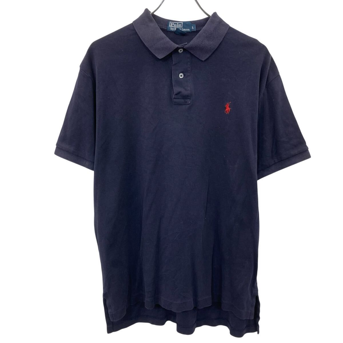 POLO RALPH LAUREN 半袖 ロゴ ポロシャツ L ネイビー ポロラルフ