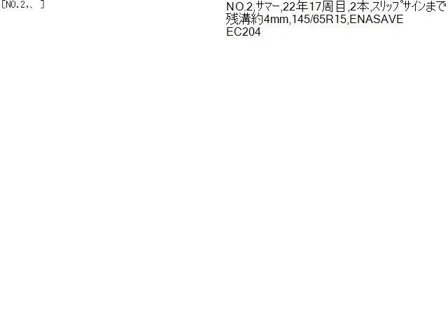 2 15インチ 夏 ノーマルタイヤ 2本 145 65R15 ENASAVE EC204 ダンロップ 自社品番250369 FFCRYSTALESIA_COM