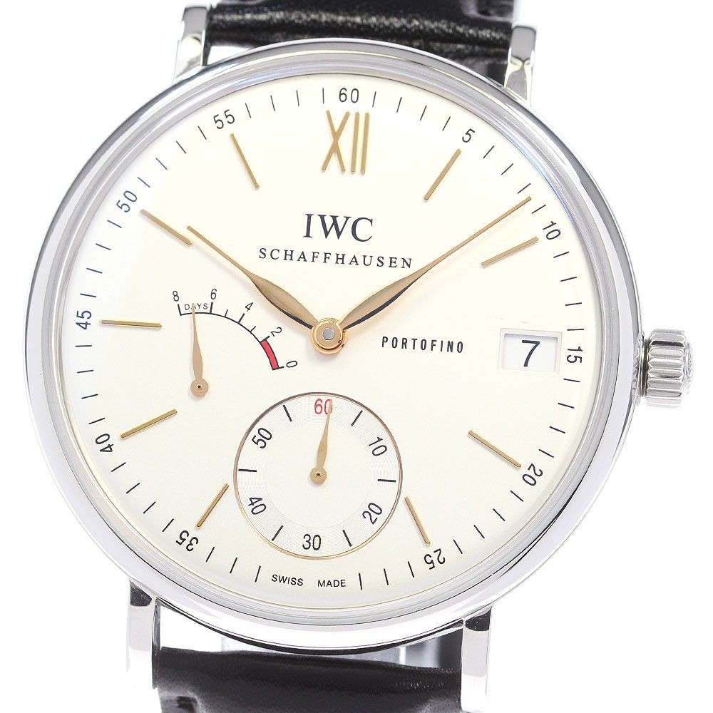 IWC IWC SCHAFFHAUSEN IW510103 ポートフィノ ハンドワインド 8デイズ パワーリザーブ 手巻き メンズ良品保証書付き_870240