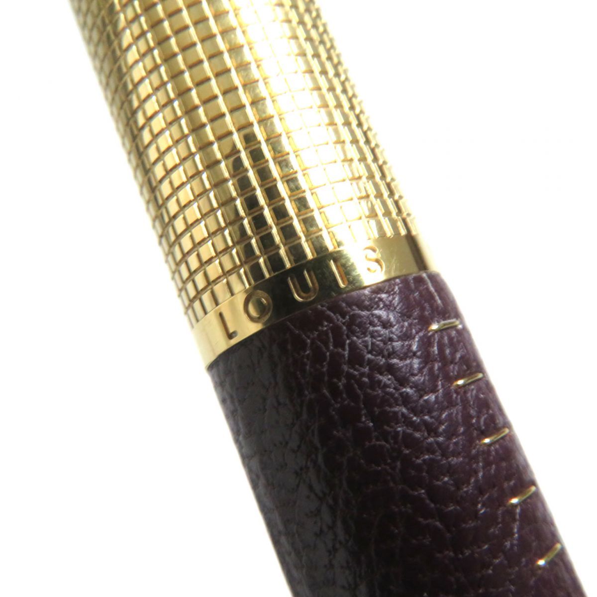 美品▽LOUIS VUITTON ルイヴィトン ドックキュイール レザー使い ロゴ