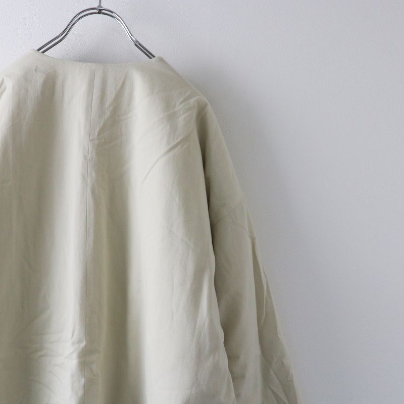 2021AW エヴァムエヴァ evam eva コットンノーカラーパディング