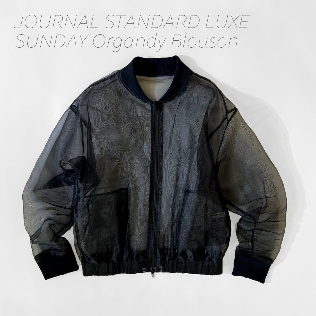 JOURNAL STANDARD LUXE (ジャーナルスタンダードラックス) SUNDAY オーガンジーブルゾン 24011440014020 ブルゾン  レディース ブラック FREE - メルカリ