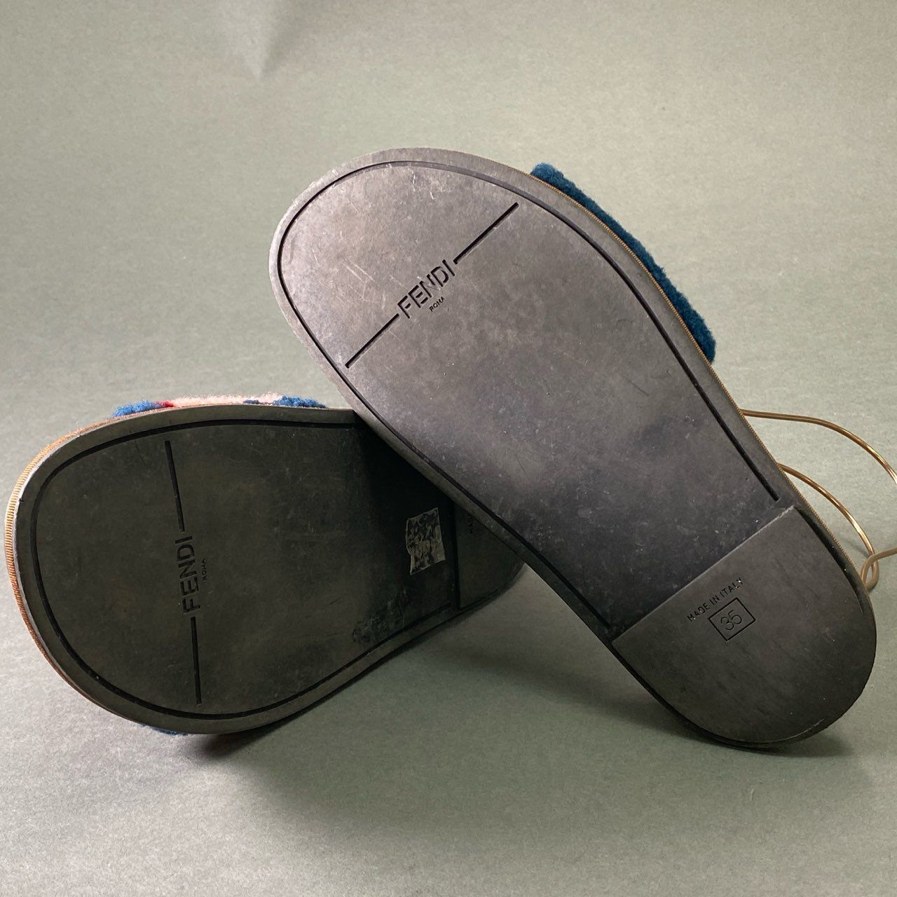 2f8 FENDI フェンディ ロゴファーサンダル 35 【1848】 FENDI 