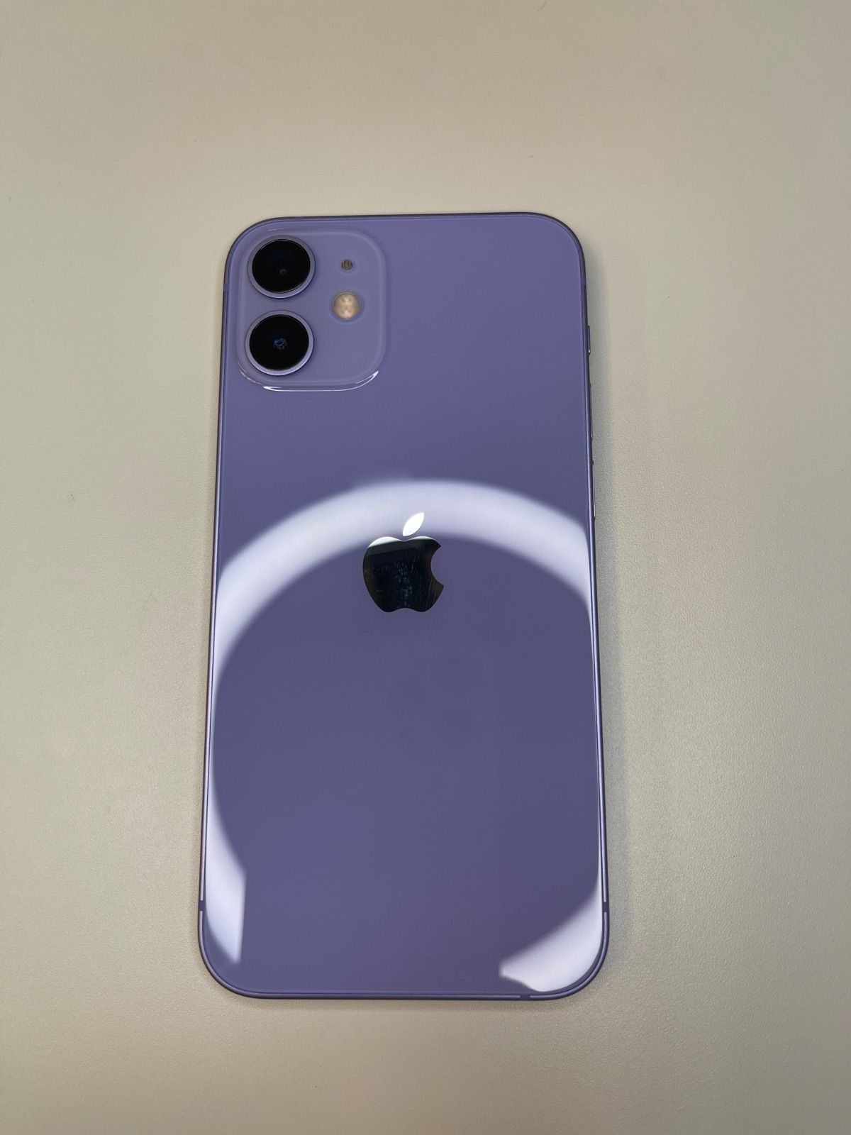 予約販売 美品 iPhone MJQE3J/A バッテリー100% パープル 256GB mini 12 スマートフォン本体