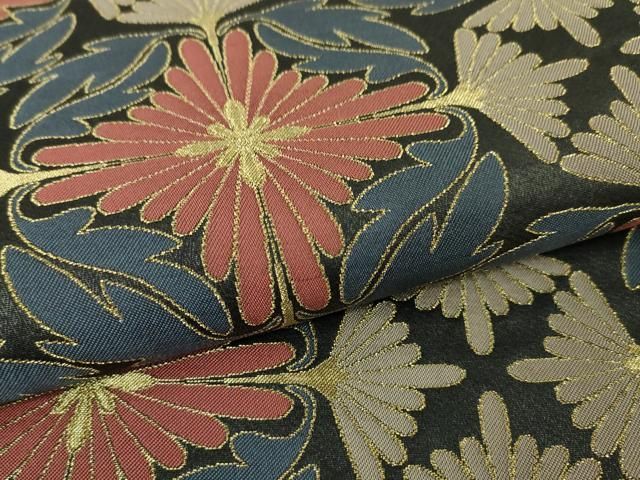 平和屋本店■最高級　人間国宝　北村武資　煌彩錦　六通柄袋帯　菊菱紋　金糸　逸品　未使用　DZAA4375kh5 平和屋本店□最高級 人間国宝 北村武資 煌彩錦 六通柄袋帯 菊菱紋 金糸