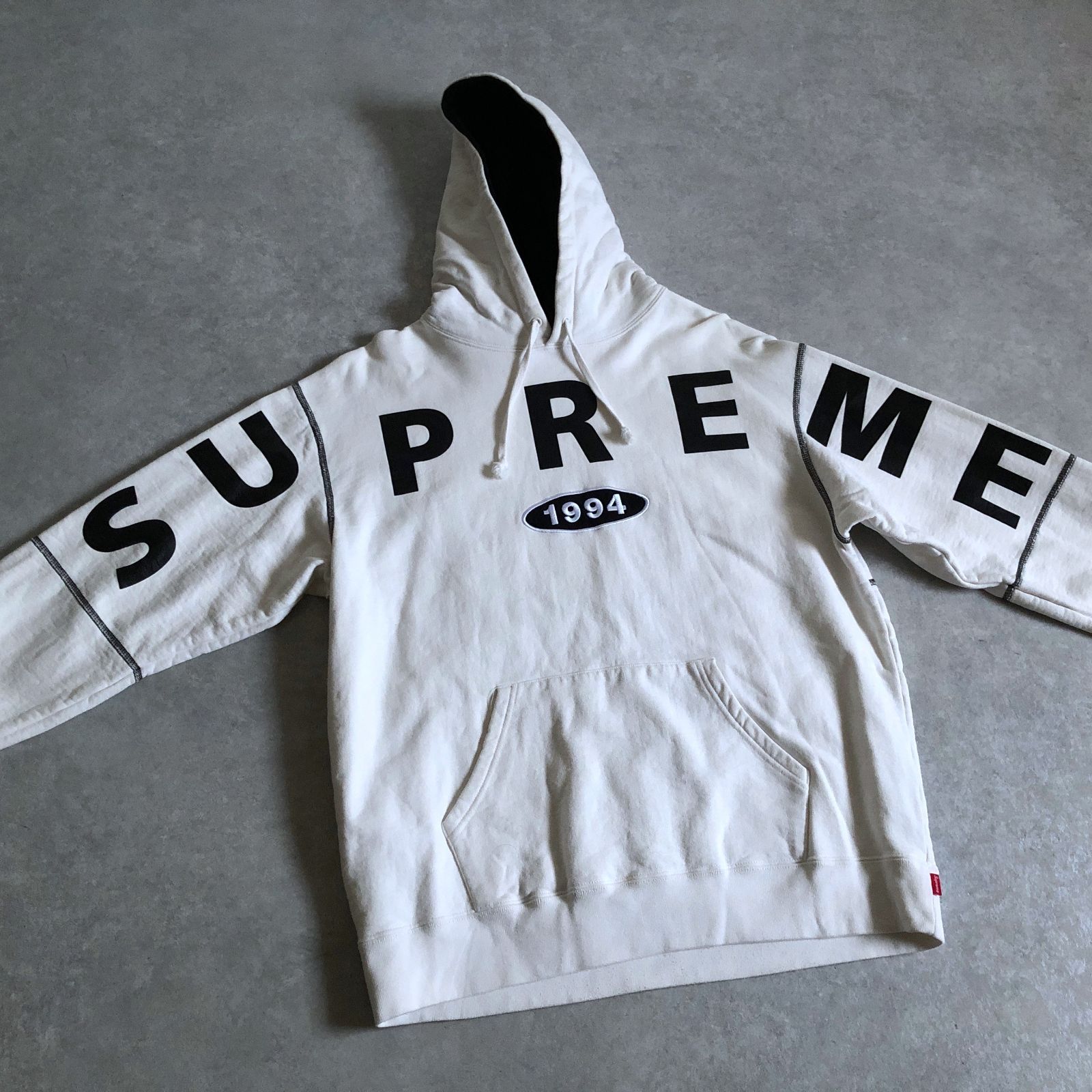 Supreme フーディ ホワイト 1994 Supreme 1994 BIG LOGO プリント スウェット パーカー シュプリーム