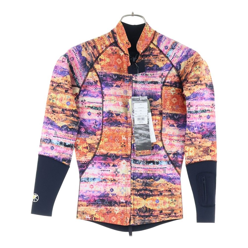 KASSIA カシア KASSIA カシア フロントジップロングスリーブスプリングウェット レディース 総柄スイムウェア 水着 パープル