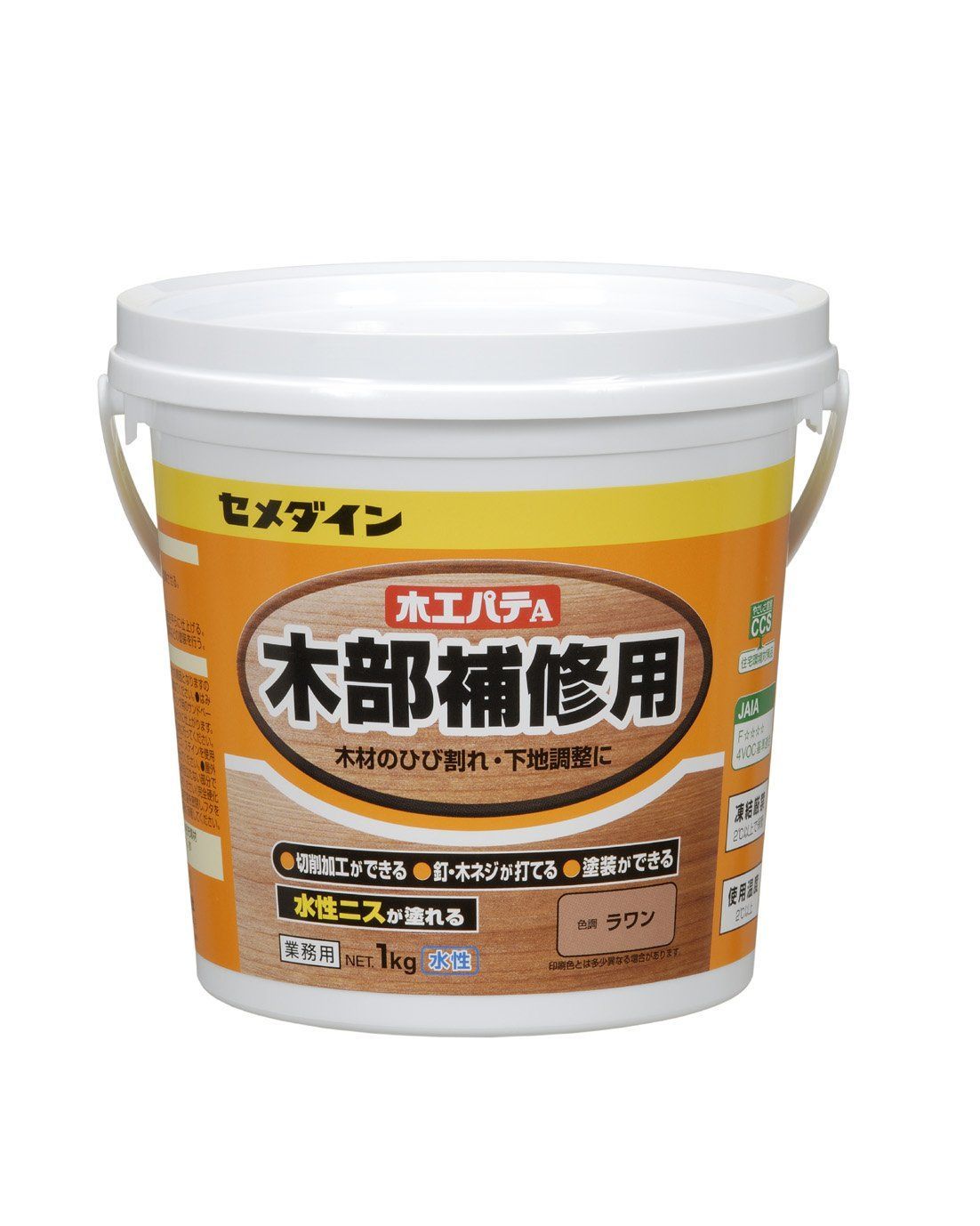 新着商品 セメダイン 木部補修用 木工パテA 業務用 1kg ポリ缶 ラワン HC-156