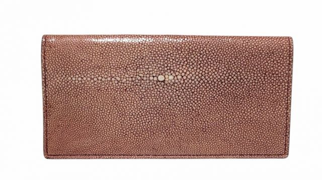 ボッテガヴェネタ 長財布 ガルーシャ 二つ折り 長札入れ 赤 レッド 163190 スティングレイ レザー エイ革 メンズ レディース BOTTEGA VENETA