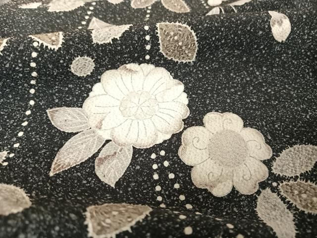 平和屋着物○六通柄袋帯 立波舞蝶花文 金糸 正絹 逸品