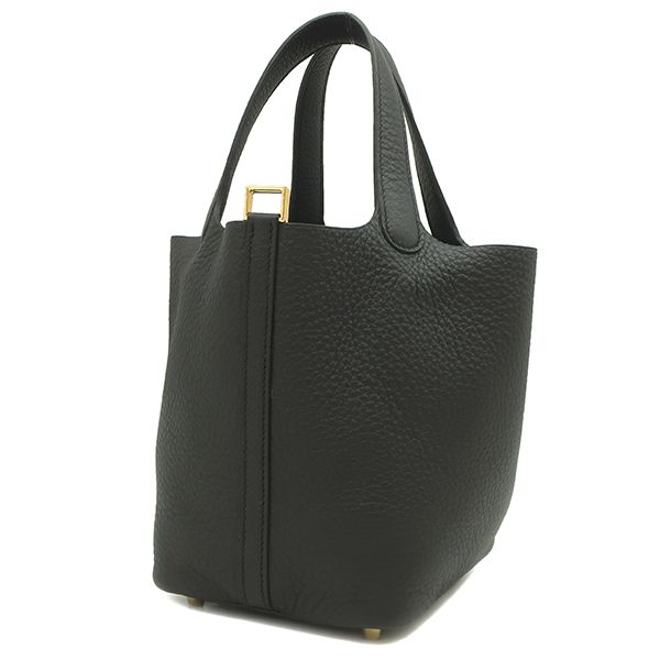 HERMES／エルメス　ピコタンロックPM　トリヨンクレマンス　ルージュカザック　C刻印　ハンドバッグ　500110004 エルメス ピコタン・ロック18 PM トリヨンクレマンス シルバー金具 B