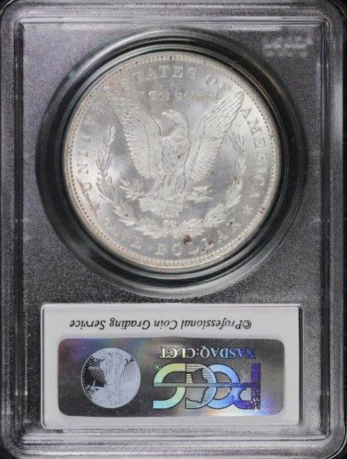1891-P 1ドル モルガン銀貨 PCGS BU ブリリアントアンサーキュレート
