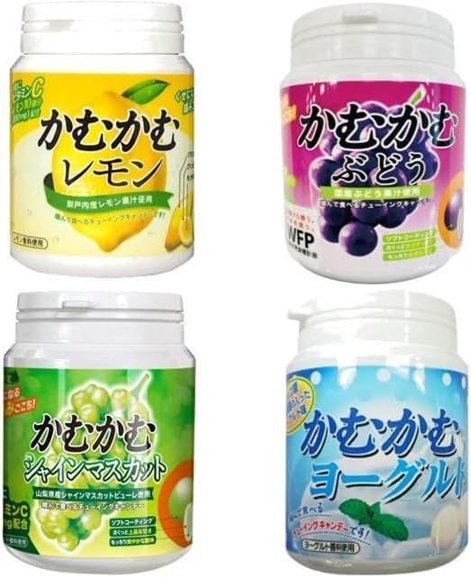 かむかむレモン　ラムネ　ぶどう　シャインマスカット　ボトル　25個セット Amazon.co.jp: [5種セット] かむかむ レモン ラムネ味 ぶどう 梅