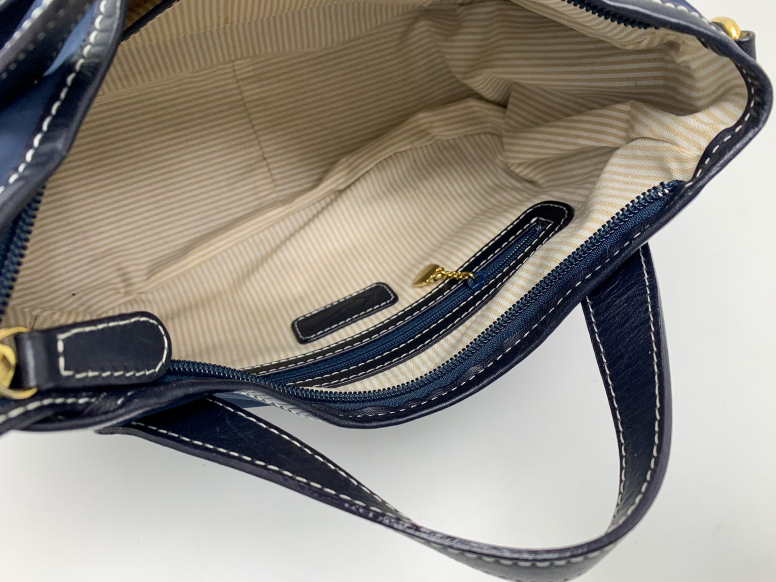 Kitamura キタムラ ネイビー 紺 ナイロン 2way ショルダーバッグ