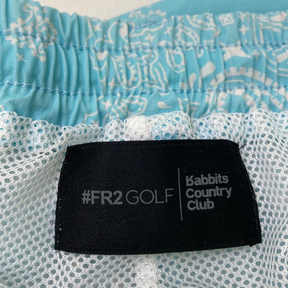 FR2 GOLF エフアールツーゴルフ裏メッシュハーフパンツ ペイズリーブルー サイズ：L FR2 GOLF エフアールツーゴルフ 裏メッシュ ハーフ