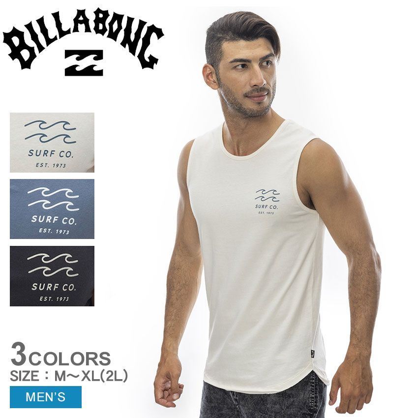ビラボン タンクトップ BE011350 メンズ ONE TIME BILLABONG カラー:03.ブラック 品番：2447-0333